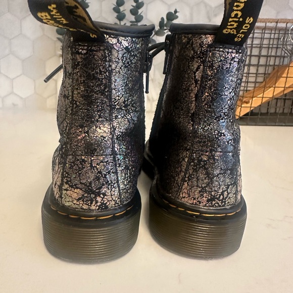Dr. Martens Black Glitter Boots - Picture 2 of 6